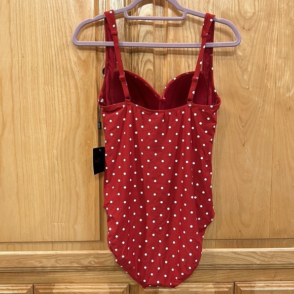 NWT! Niptuck Retro Polka Dot One Piece Swim - Picture 6 of 11